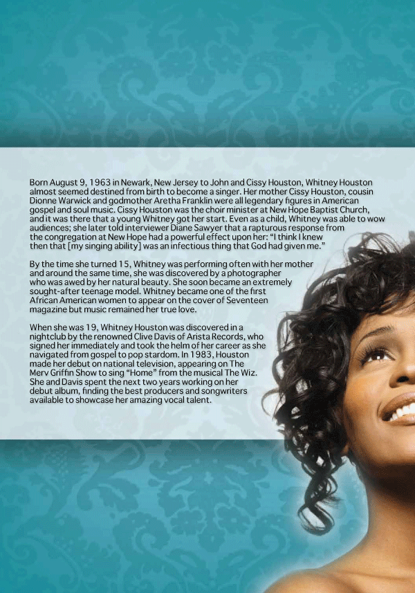 Whitney Houston Funeral Program