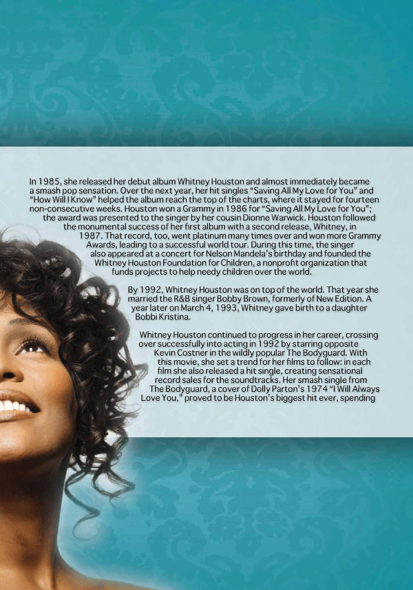 Whitney Houston Funeral Program