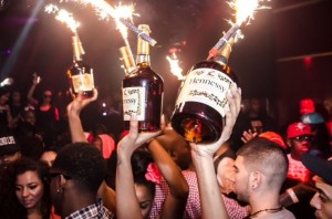 Hennessy bottle parade
