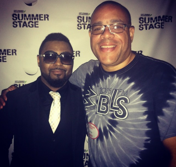 ><figcaption>OM/PD Skip Dillard (WBLS and WLIB) and Musiq Soulchild</figcaption></figure>
<p>It was a big weekend in New York for WBLS as the station presented The 6th Annual R&B Fest at the <a href=