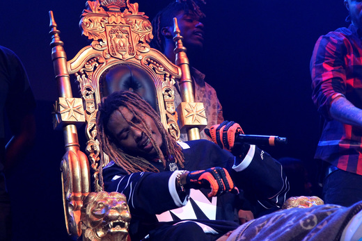 ><figcaption>Rapper Fetty Wap performs onstage during 105.1s Powerhouse 2015 at the Barclays Center on October 22, 2015 in Brooklyn, NY. (Photo by Bennett Raglin/Getty Images for Power 105.1’s Powerhouse 2015)</figcaption></figure>
<p>(Click Next for More Pics)</p>
<!-- 8th paragraph RF -->
<div class=