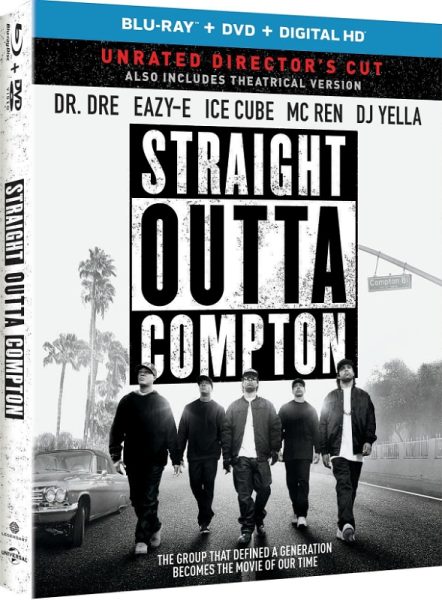 STRAIGHT OUTTA COMPTON is available on Blu-ray& DVD January 19th from Universal Pictures Home Entertainment. (PRNewsFoto/Universal Pictures Home Enterta)