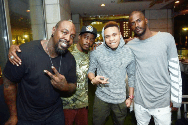 ><figcaption>(l-r) Sleepy Brown, Ray Murray, actor Rotimi (Power), and Rico Wade (credit: Nate “Igor” Smith)</figcaption></figure>
<p> <iframe loading=