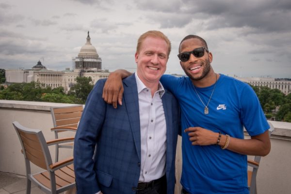 ><figcaption>SoundExchange President and CEO Michael Huppe (L) and Trombone Shorty (R) at SoundExchange’s charitable event to raise aware about the importance of music education in public schools. Photo Credit: Sam Kittner for SoundExchange (PRNewsFoto/SoundExchange)</figcaption></figure>
<p>SoundExchange raised awareness about the importance of music education in public schools with a Capitol Hill charitable event featuring Trombone Shorty & Orleans Avenue on Thursday, June 23.</p><div class='code-block code-block-8' style='margin: 8px auto; text-align: center; display: block; clear: both;'>
  <img src=