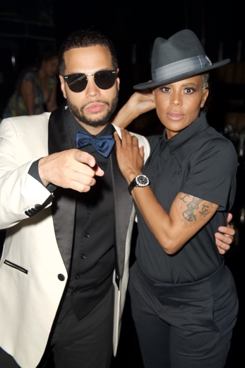 Rapper Joshua Gunn and choreographer Laurieann Gibson - Music Moguls Premiere