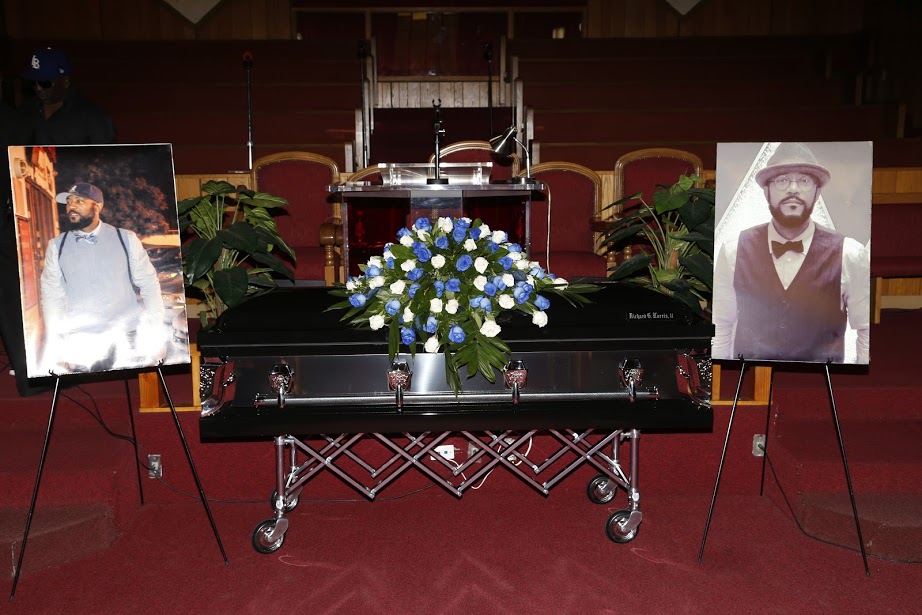 ><figcaption>LONG BEACH, <strong>CA</strong> – JANUARY 03: General view seen at Richard “Ricky” George Harris II Celebration of Life at New Hope Baptist Church on Tuesday, January 3rd, 2017 in Long Beach, <strong>CA</strong>. (Photo by @ATurnerArchives)</figcaption></figure>
<figure class=