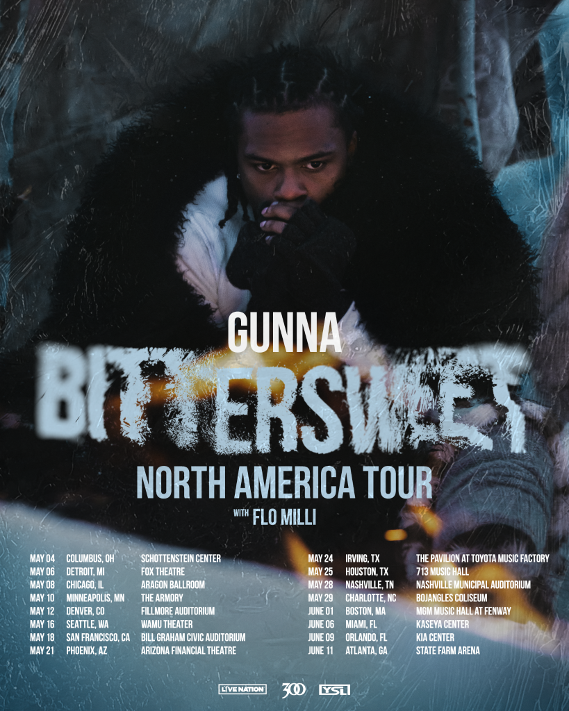 GUNNA ANNOUNCES 2024 �THE BITTERSWEET TOUR�