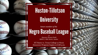 Honoring the Negro Baseball League