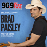 Brad Paisley at 96.9 The Kat Icon Party Feb 6