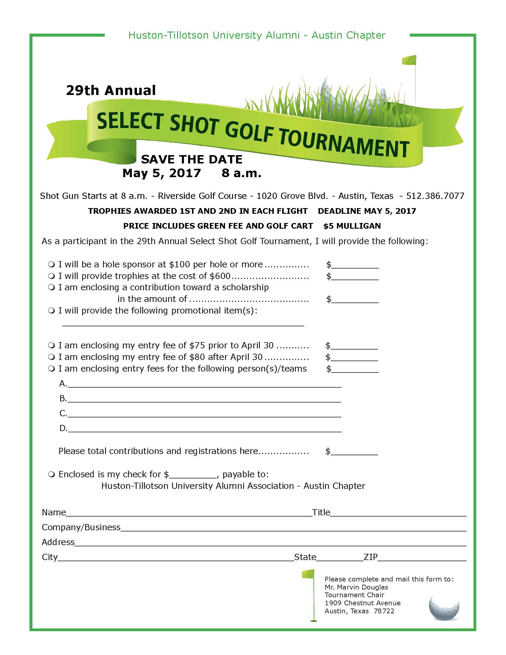 29th Annual Select Shot Golf Tournament