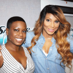 Tamar Braxton Hangs out at KRNB