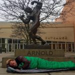 Arnold Schwarzenegger Shares Statue Photo