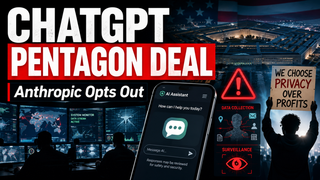 ChatGPT's Pentagon Contract Alarms Users, Anthropic Opts Out