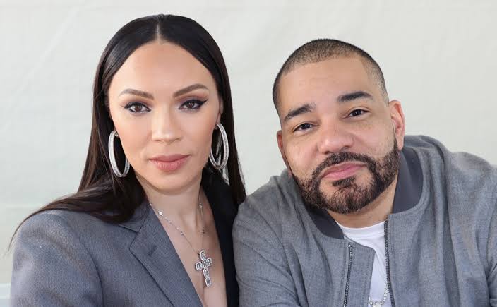 DJ Envy and his wife Gia Casey pose together, referenced in his viral radio news story